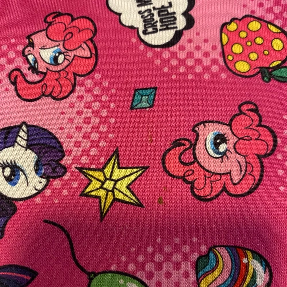 My Little Pony Girls Dress Size 4-5 Pink Cartoon Print Skater Dress Cute Casual - Picture 7 of 8
